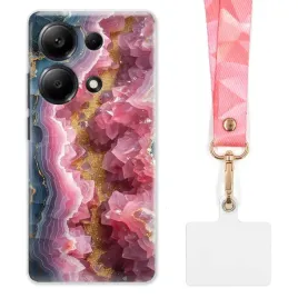 etui-do-xiaomi-redmi-note-13-pro-4g-szeroka-rozowa-smycz-marmurki-mix-wzory