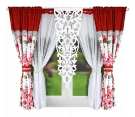 komplet-firana-zaslony-woal-cyrkonie-panel-180x400-kwiaty-czerwona
