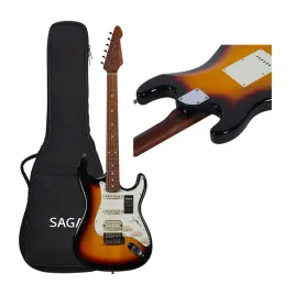gitara-elektryczna-profesjonalna-z-drewna-sunburst-pokrowiec-ochronny