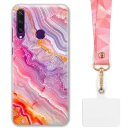 etui-do-huawei-y6p-szeroka-rozowa-smycz-marmurki-marble-modne-kolorowe-wz