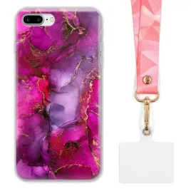 etui-do-iphone-7-plus-funkcjonalne-szeroka-rozowa-smycz-marmurki-marble-wz