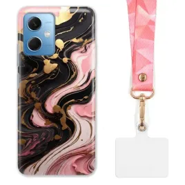 etui-do-xiaomi-redmi-note-12-5g-funkcjonalne-szeroka-rozowa-smycz-marmurki
