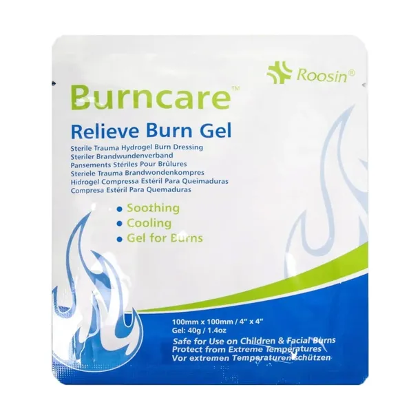 Opatrunek hydrożelowy na oparzenia - BurnCare 10cm x 10cm Ratunkowy