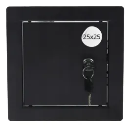 drzwiczki-rewizyjne-metalowe-czarne-na-zamek-rewizja-klapa-25x25cm