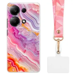 etui-do-xiaomi-poco-m6-pro-szeroka-rozowa-smycz-marmurki-marble-modne-wz