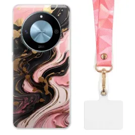 etui-do-honor-magic-6-lite-szeroka-rozowa-smycz-marmurki-marble-modne-wz