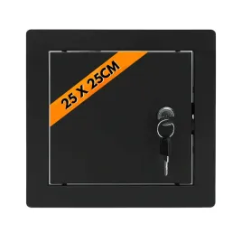 drzwiczki-rewizyjne-metalowe-czarne-na-zamek-rewizja-klapa-25x25cm