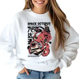bluza-biala-damska-space-octopus-wygodna-stylowa-japonia-chiny-jedzenie-m