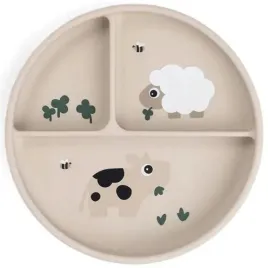 done-by-deer-silikonowy-talerzyk-dzielony-z-przyssawka-tiny-farm-sand