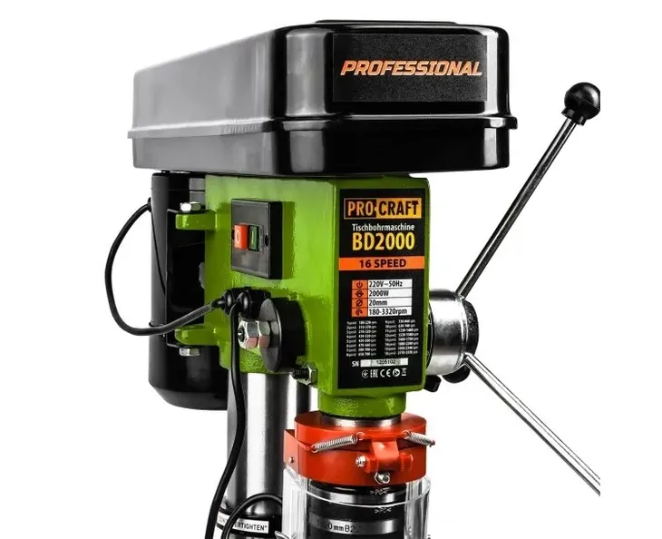 wiertarka-stolowa-pro-craft-bd2000-650w-stan-nowy