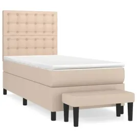 vidaxl-lozko-kontynentalne-z-materacem-cappuccino-ekoskora-90x190-cm