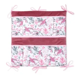 bawelniany-organizer-do-lozeczka-5252-hummingbird-z-velvetem-old-rosa