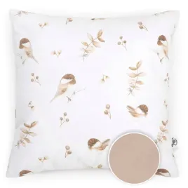bawelniana-poszewka-40x40-na-poduszke-z-suwakiem-lovely-bird-cappucino