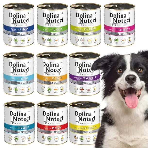 DOLINA NOTECI PREMIUM KARMA MOKRA PSA PSÓW 10x 800g