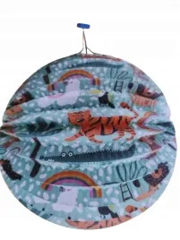 papierowy-lampion-latarnia-ozdobny-zielony-kula-22-cm-zwierzeta-g30