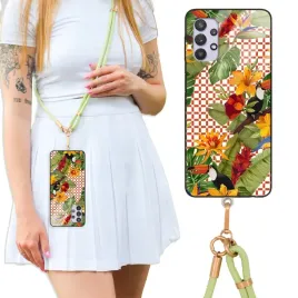 etui-do-samsung-a32-5g-case-crossglam-z-polyskiem-oliwkowe-styl-boho-wzory