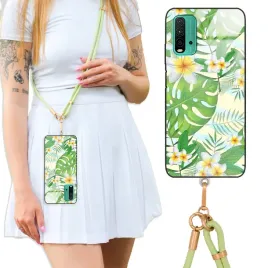 etui-do-xiaomi-redmi-9-power-case-crossglam-z-polyskiem-oliwkowe-boho-wzory