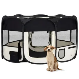 skladany-kojec-dla-psa-z-torba-czarny-145x145x61-cm-lumarko