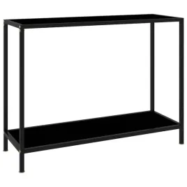 stolik-konsolowy-czarny-100x35x75-cm-szklo-hartowane-lumarko
