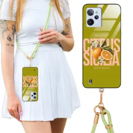 etui-do-realme-c31-case-crossglam-z-polyskiem-oliwkowe-boho-or-botaniczne-wz