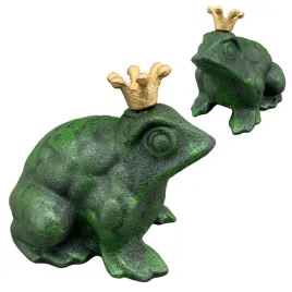 zeliwna-figurka-zaby-z-korona-12-cm-ozdoba-ogrodowa-ksiaze-zabek