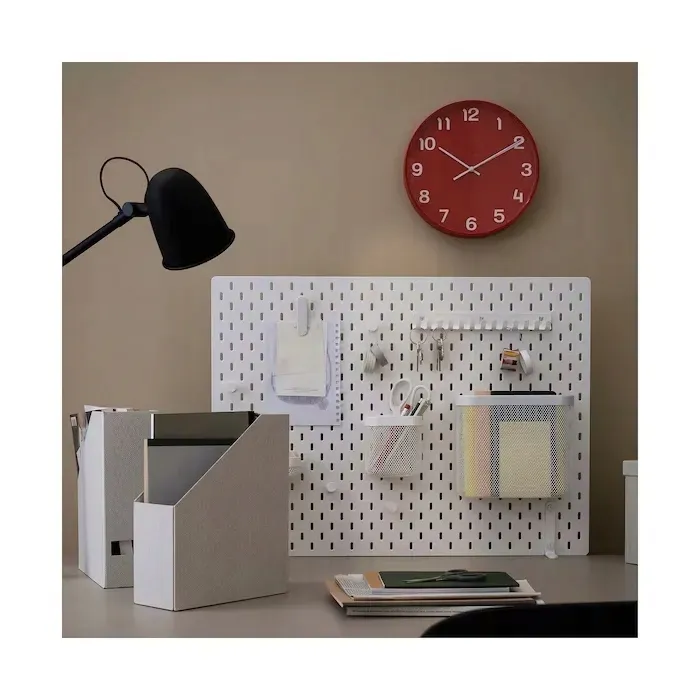 ikea-pluttis-zegar-scienny-czerwony-28-cm-stan-nowy