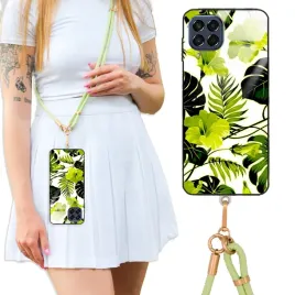 etui-do-samsung-m53-5g-case-crossglam-z-polyskiem-oliwkowe-styl-boho-wzory