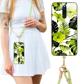 etui-do-xiaomi-redmi-8-case-crossglam-z-polyskiem-oliwkowe-styl-boho-wzory