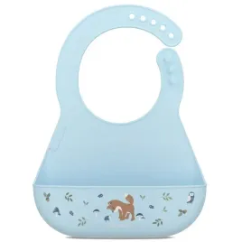 mepal-and-little-dutch-sliniak-silikonowy-z-kieszonka-mio-forest-friends