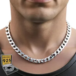 elegancki-lancuszek-srebrny-meski-pancerka-kubanski-srebro-925-diamentowany