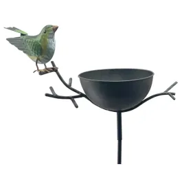 poidelko-ozdobne-do-ogrodu-z-zielonym-ptaszkiem-na-kiju-metal-122-cm-ptak