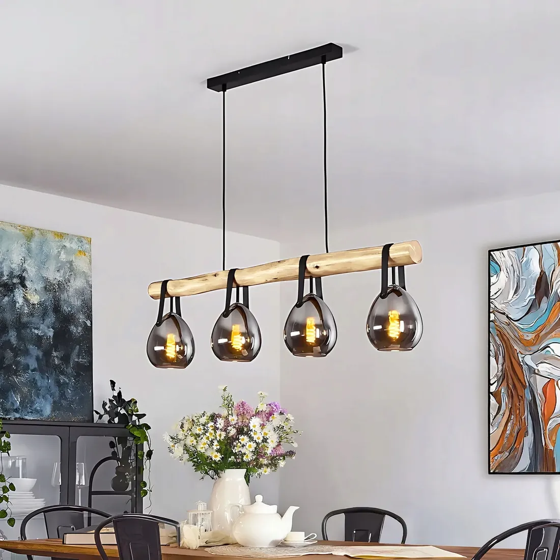 lampa-sufitowa-wiszaca-4-punktowa-przyciemniane-szklo-drewno-e27