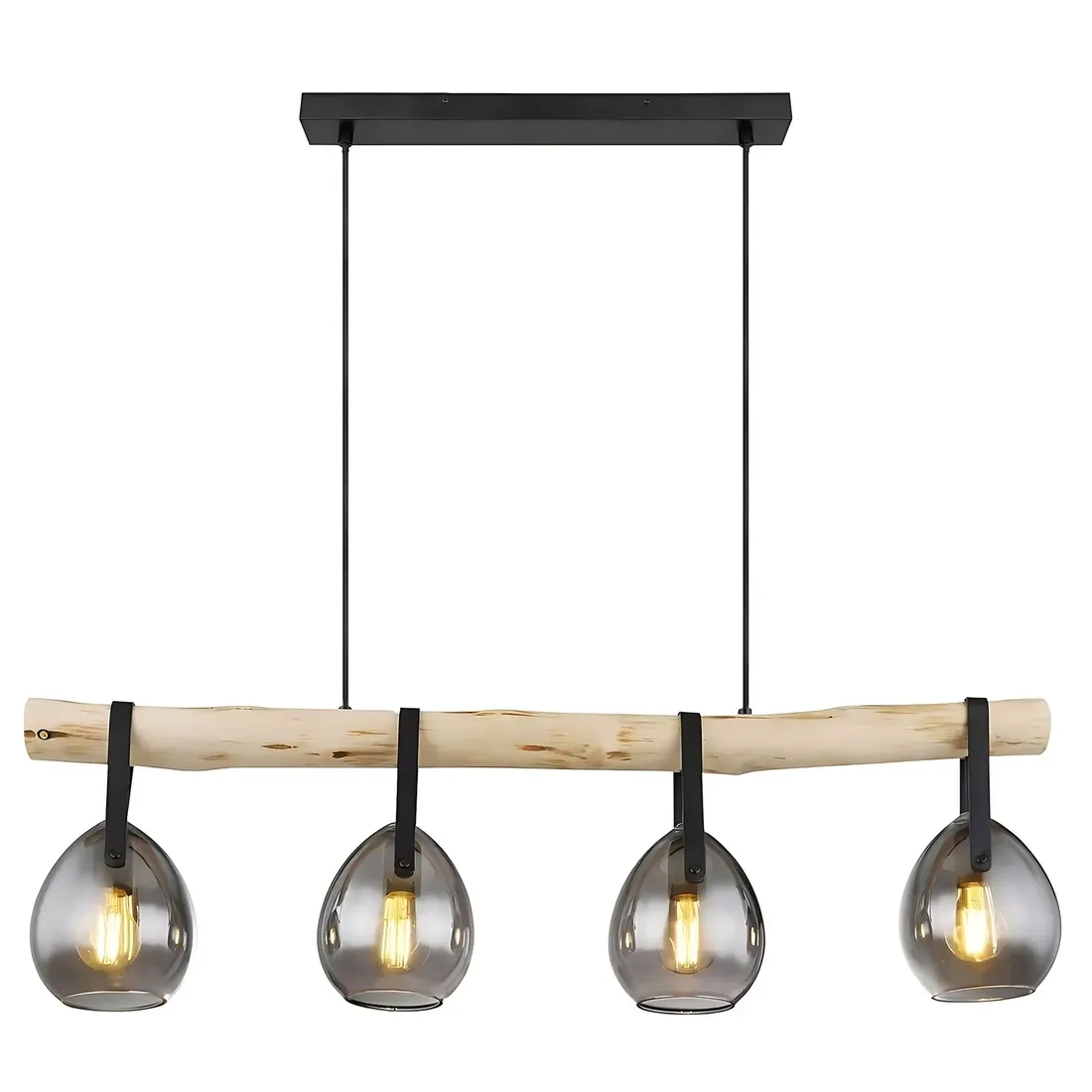 lampa-sufitowa-wiszaca-4-punktowa-przyciemniane-szklo-drewno-e27