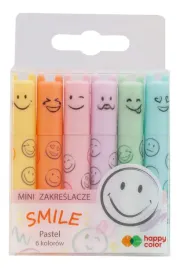 happy-color-zakreslacze-mini-smile-pastelowych-6-kolorow