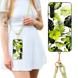 etui-do-samsung-m16-5g-case-crossglam-z-polyskiem-oliwkowe-styl-boho-wzory