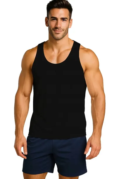 KOSZULKA MĘSKA TANK-TOP NA RAMIĄCZKACH TRENING SIŁOWNIĘ SPORT BOKSERKA M