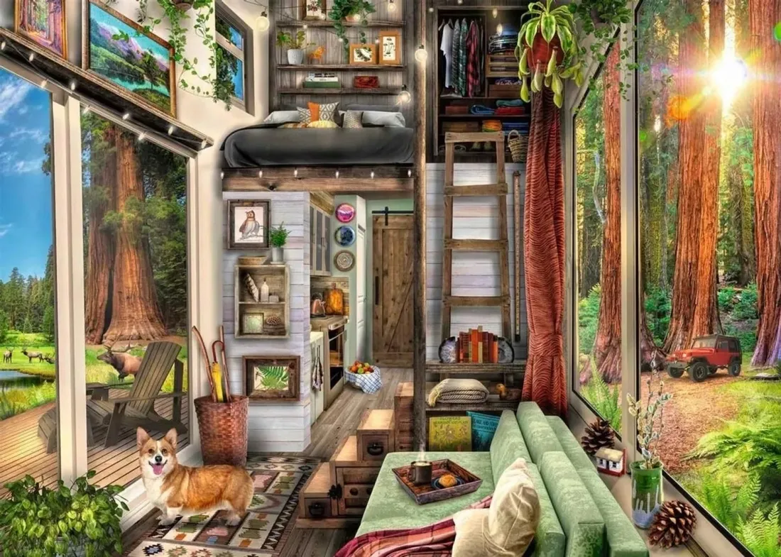 puzzle-1000-elementow-domek-w-lesie