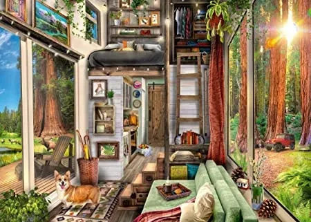 puzzle-1000-elementow-domek-w-lesie-marka-ravensburger