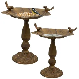poidelko-na-nodze-vintage-z-2-ptaszkami-295-cm-postarzane-rdzawe-karmnik