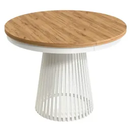 rozkladany-okragly-stol-lamella-100-180-dab-craft-zloty-biale-nogi-loft