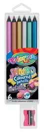 colorino-kredki-olowkowe-jumbo-6-kolorow-metalic