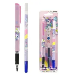 starpak-pioro-wieczne-z-nabojami-i-wymazywaczem-unicorn