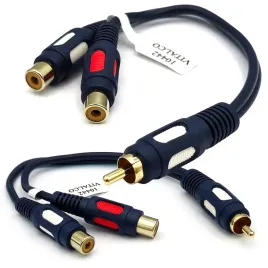 adapter-rozgaleziacz-trojnik-rca-wtyk-2x-gniazdo-rca-vitalco-leska-gold