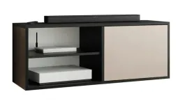szafka-rtv-coso-2-czarny-kaszmir-z-polka-pod-telewizor-otwarta