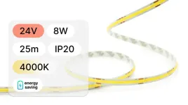 25mb-tasma-led-24v-cob-8w-320led-ip20-4000k-135lm-w-8mm-pcb