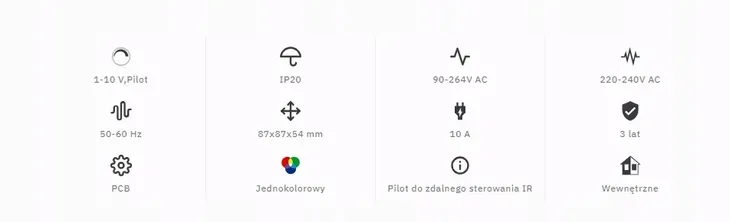 sciemniacz-led-1-10v-z-pilotem-ir-stan-opakowania-oryginalne