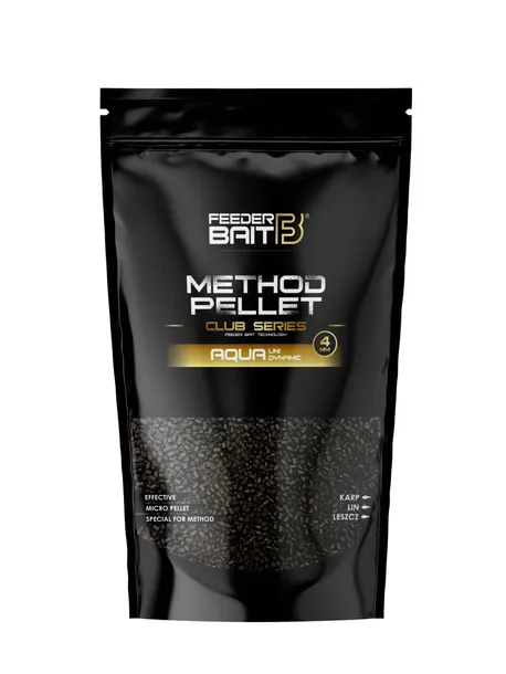 Pellet Feeder Bait Method Pellet Club Series 4mm 800g Ciemny