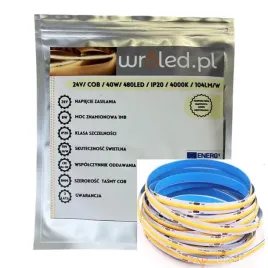 tasma-led-cob-24v-5m-biala-neutralna-3-lata-gw-pro-50w