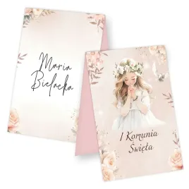 winietka-na-pierwsza-komunie-swieta-bilecik-wizytowka-pinkrose-pinkflowers