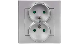 sonata-gniazdo-podwojne-z-u-z-przeslonami-srebro-mat-gp-2rzp-38